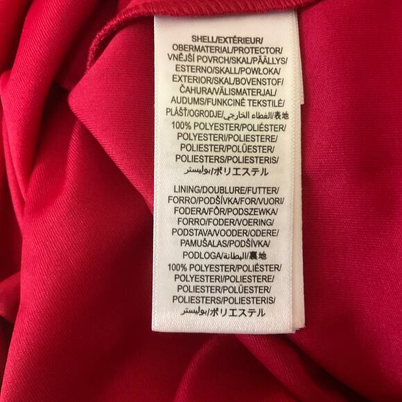 Adrianna Papell Red Sequin Long Sleeve Mini Cocktail Dress Size 10 V-Neck A-Line - Picture 11 of 14